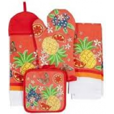 KITCHEN TEXTILES CITRUS FLORAL SET