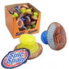 SPIC AND SPAN SCOURER W/SOAP DISPENSER HANDLE 2AST