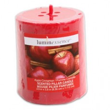 Scented Pillar Candle - Apple Cinnamon, 2.8"H