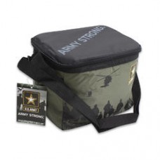 ARMY PRINT 6-CAN COOLER LUNCH BAG 2 ASST