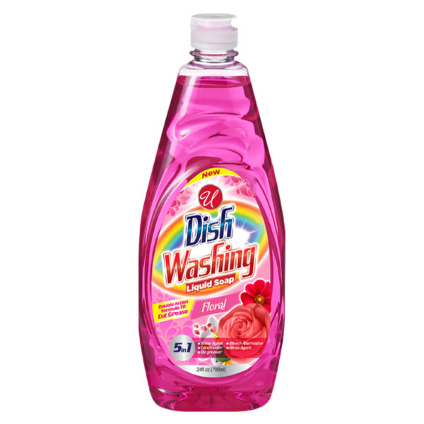 24oz DISH WASHING LIQUID - FLORAL - 12