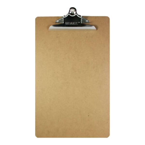Legal Size Hardboard Clipboard w/ Sturdy Spring Clip