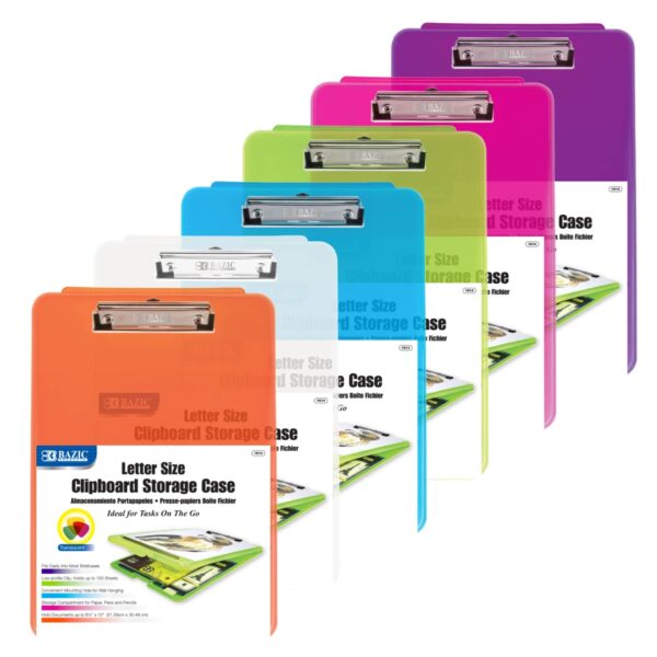 Translucent Clipboard Storage Case