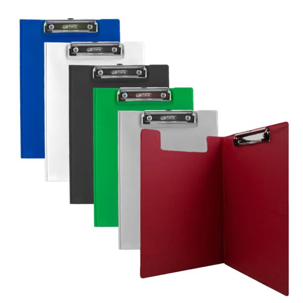 A4 Size PVC Clip Folder w/ Low Profile Clip