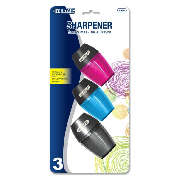 Single Blade Sharpener w/ Receptacle (3/pack)