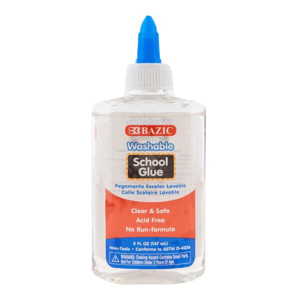 5 FL OZ (147 mL) Washable Clear School Glue