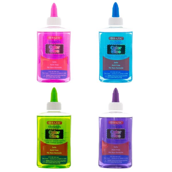 5 FL OZ (147 mL) Washable Clear Color School Glue