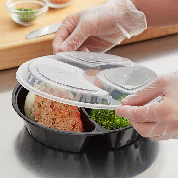 3-COMPARTMENT ROUND FOOD CONTAINER -48
