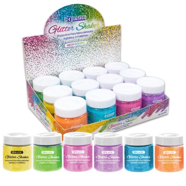 NEON COLOR GLITTER SHAKER 2 OZ