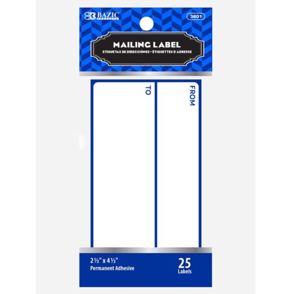 MAILING LABEL (25/PACK)