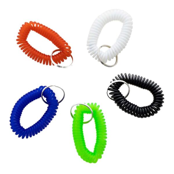 WRIST COIL W/ KEY HOLDER (5/PACK)