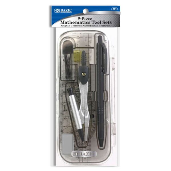 9PCS MATH TOOL SETS