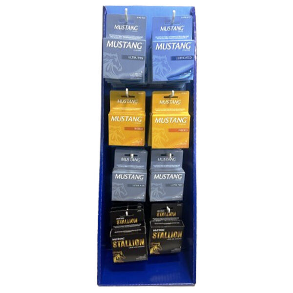 3pc MUSTAGE CONDOM ASSORTED DISPLAY-48