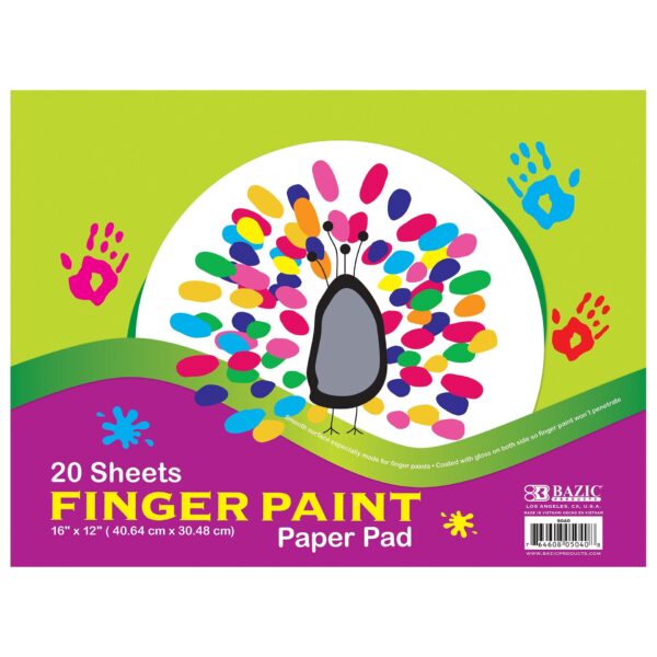 FINGER PAINTING PAD 20CT 16"X12