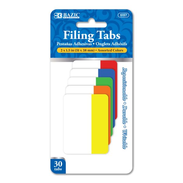 6 CT 2''X1.5'' FILING TABS (5/PACK)