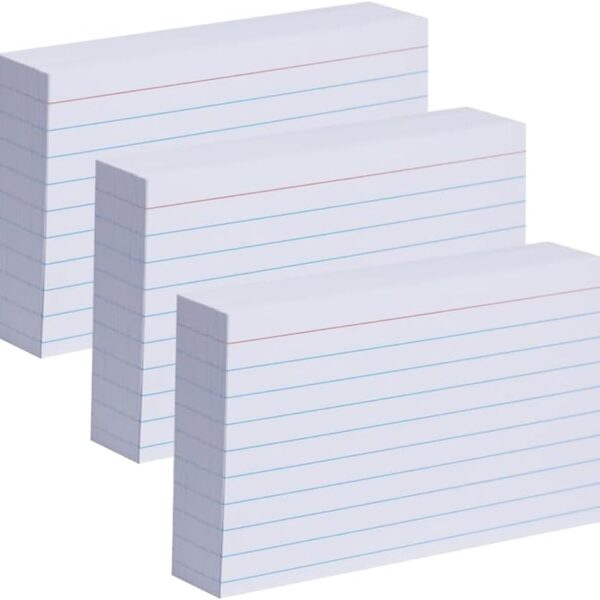 CHECK PLUS INDEX CARDS 4X6IN 100 SHEETS RULED WHITE
Item # 50416