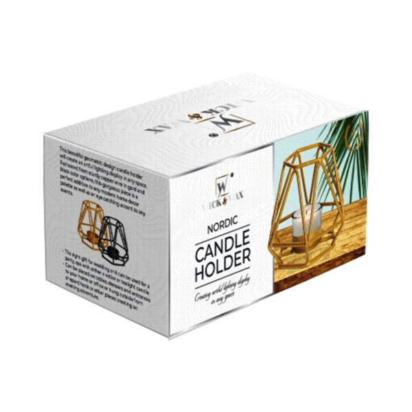 2PK NORDIC CANDLE HOLDER-6