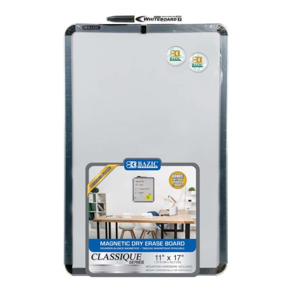 CLASSIQUE  MAGNETIC DRY ERASE BOARD W/MARKER & 2 MAGNETS