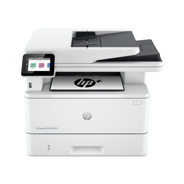 HP LaserJet Pro MFP 4101fdn Printer, Print, scan, copy, fax, Fast speeds, Easy setup, Mobile printing, Advanced security, Best for small teams, Ethernet/USB only