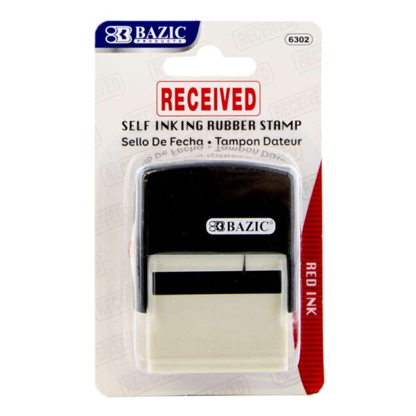 RECEIVED SELF INKING RUBBER STAMP ( RED INK )