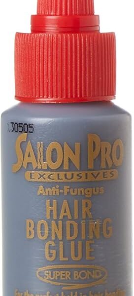 SALON PRO HAIR BONDING GLUE 1oz BLACK #2001 (cs/144)