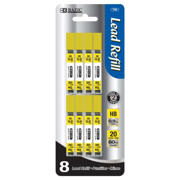 MECHANICAL PENCIL LEAD 0.9MM(8/PACK)