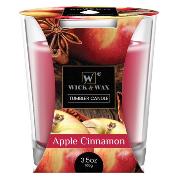 3.5oz TUMBLER CANDLE APPLE CINNAMON-12