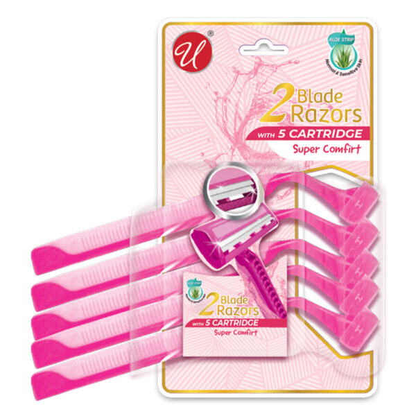 5PK TWIN BLADE LADIES RAZORS-24