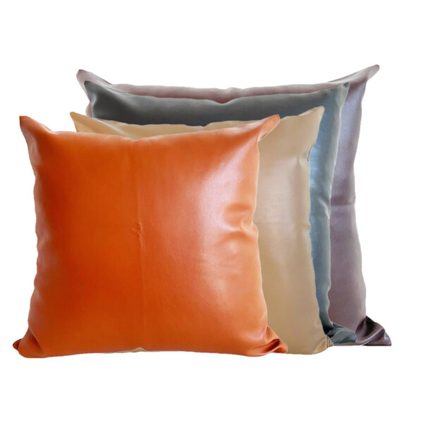 DECORATIVE LEATHER PILLOW 18"X18"- 12