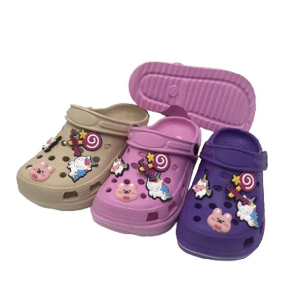 GIRLS CLOG 3 ASSORTED COLORS-18