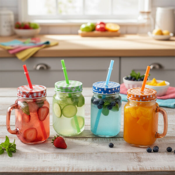 16OZ MASON JAR HALF SPRAYED 450ML - 24