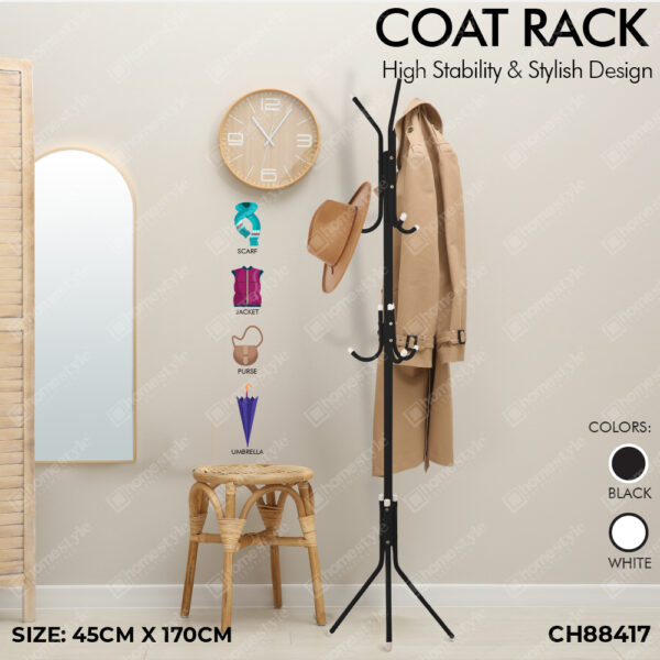 9 HOOK COAT HAT RACK - 16