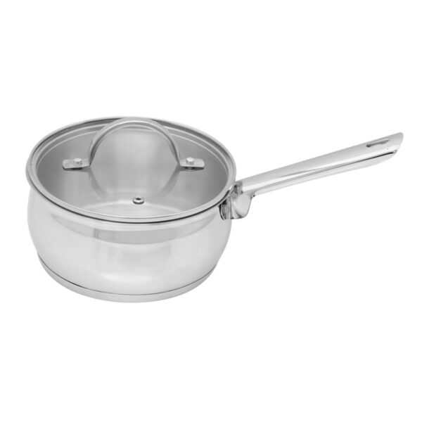 1.9QT BELLY SHAPE SAUCE PAN W/GLAS LID-6