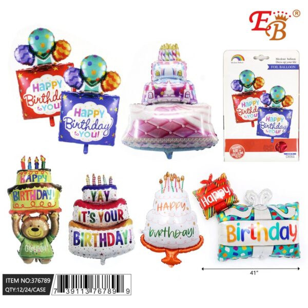43" BIRTHDAY SET BALLOON 24PCS/CS