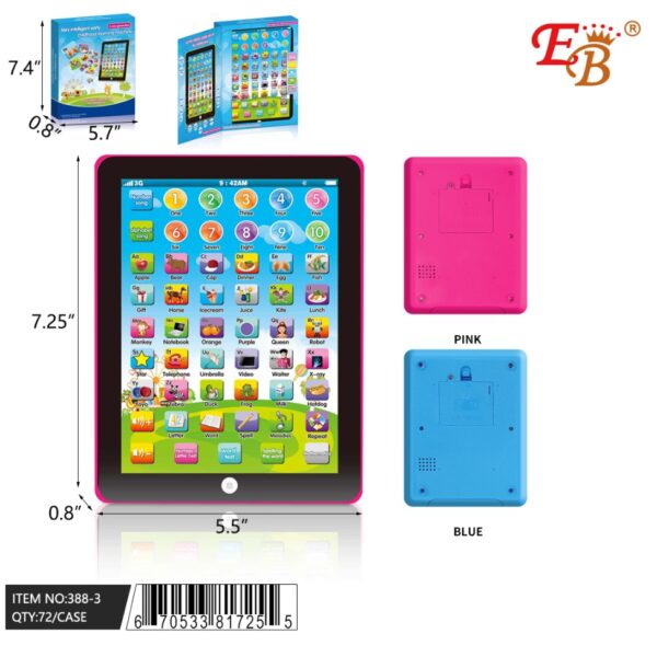 "7.25""X5.5"" ENGLISH LEARNING MACHINE
72/2/36PCS/CS"