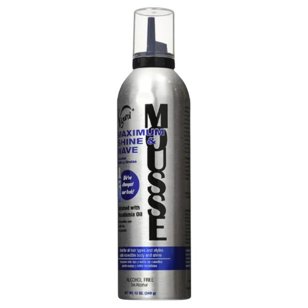 VIGOROL MOUSSE 12 OZ MAX SHINE & WAVE (CS/6)