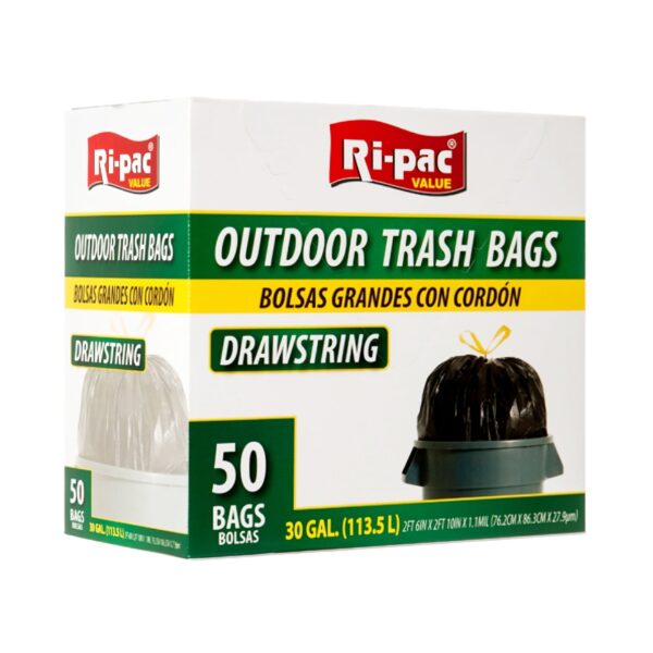 RI-PAC TRASH BAG W/DRAWSTRING O