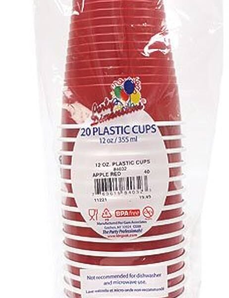 SOLO PLASTIC CUP 16Z12CT RED