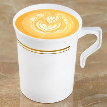 CROWN COFFEE CUP WITH HANDLE 8 OZ10PK SILVER BORDER
Item # 34788