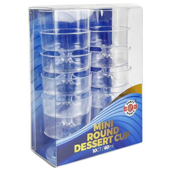 10CT MINI ROUND DESSERT CUP 60ML-48