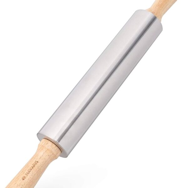 Kitchen and Co Stainless Steel Oakwood Rolling Pin
59952