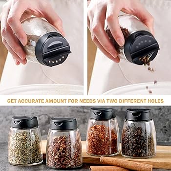 Glass Spice Jar- 5oz- 3 Assortments
52932