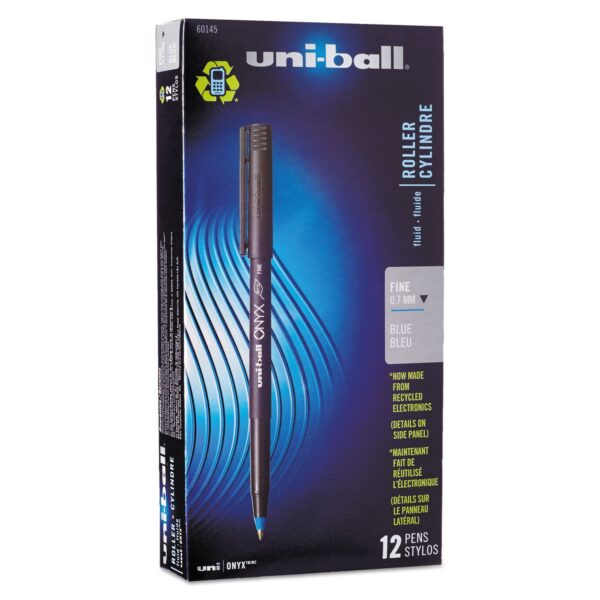 PLUME UNIBALL ONYX BLEU 60145 12 BTES /CS
