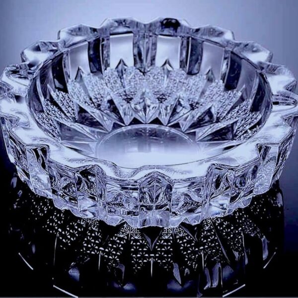 ASHTRAY GLASS ROUND D:14CM H:2.