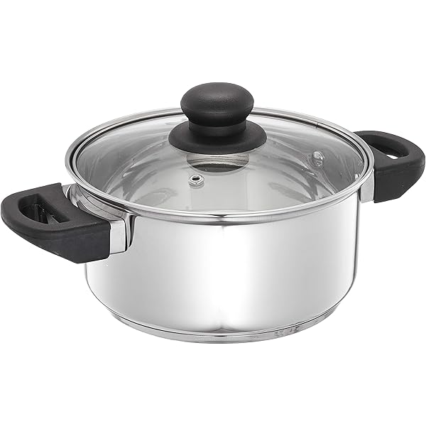 1QT DUTCH OVEN W/HANDLE & GLASS LID - 6