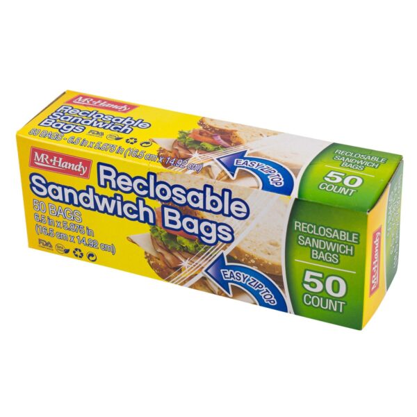 Mr. Handy 50pc Resealable Sandwich Bag
75781