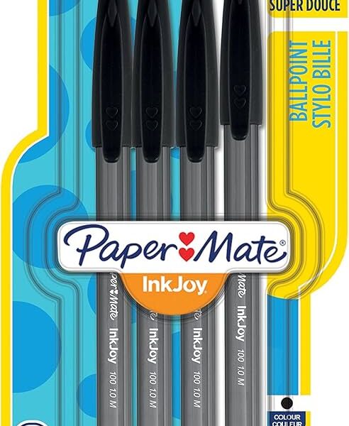 10CT BLACK INKJOY PENS FEATURE