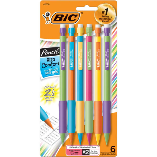 BIC PENCIL #2 6PK BICMATIC GRIP