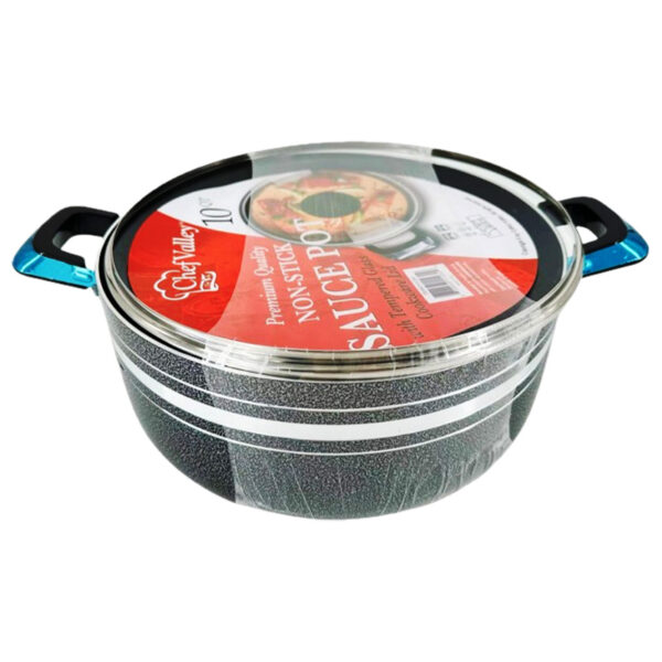 10QT NONSTICK SAUCE POT W/LID- 6