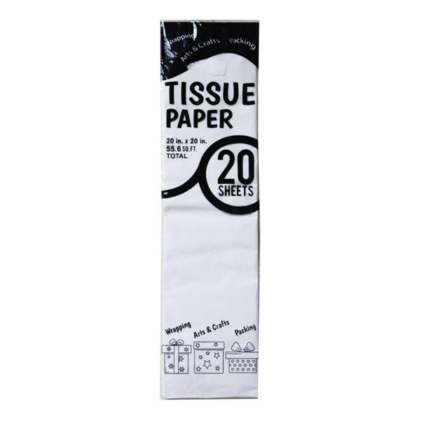 TISSUE WRAP 20 CT - WHITE